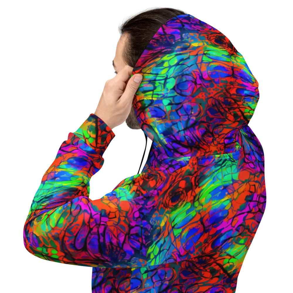 Fluorescent Reverie on Hoodie — Back