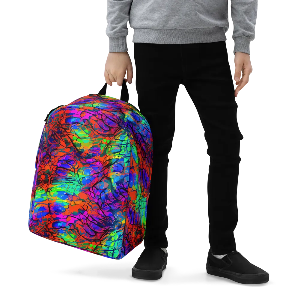 Fluorescent Reverie on Minimalist Backpack — Zoomed-in