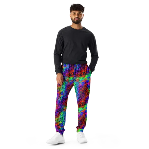 Fluorescent Reverie on a Men's Joggers