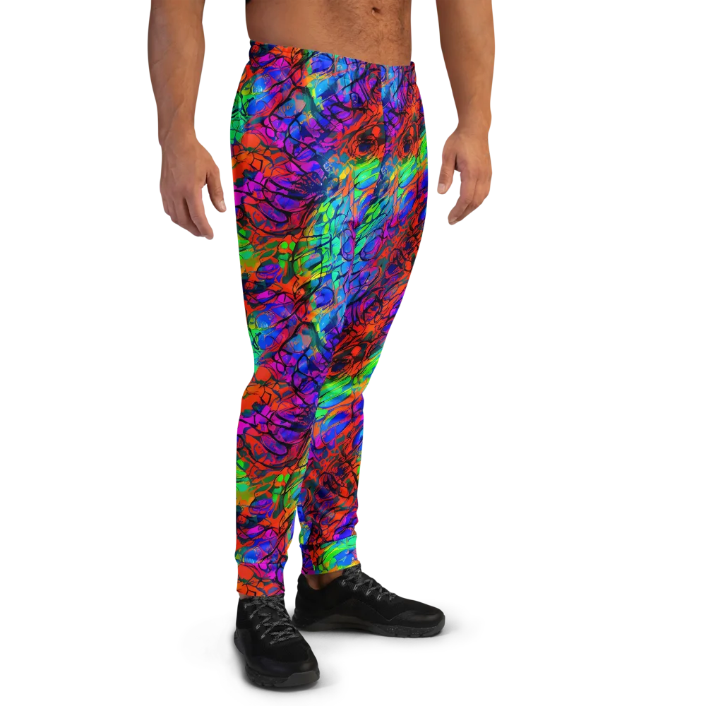 Fluorescent Reverie on Men's Joggers — Right