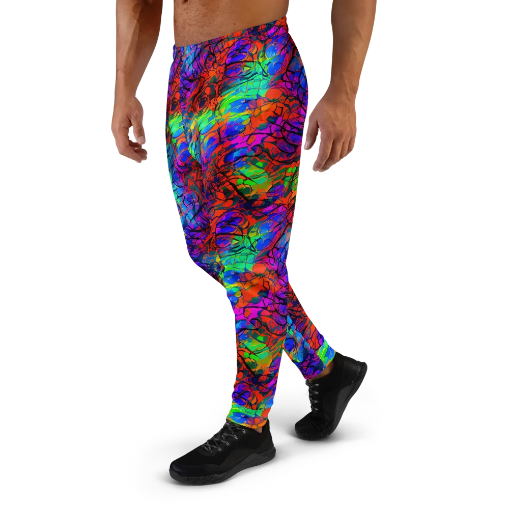 Fluorescent Reverie on Men's Joggers — Left
