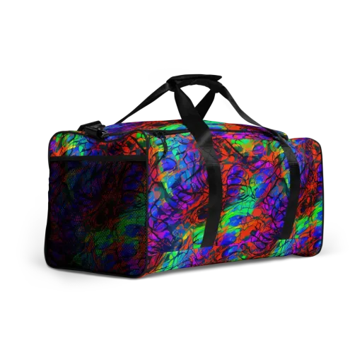 Fluorescent Reverie on a Duffle Bag