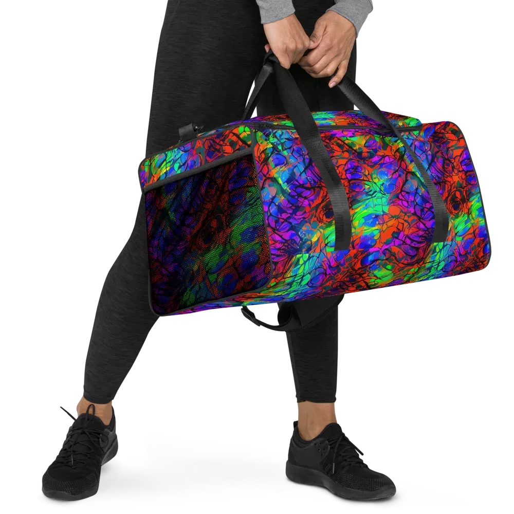 Fluorescent Reverie on Duffle Bag — Right Front