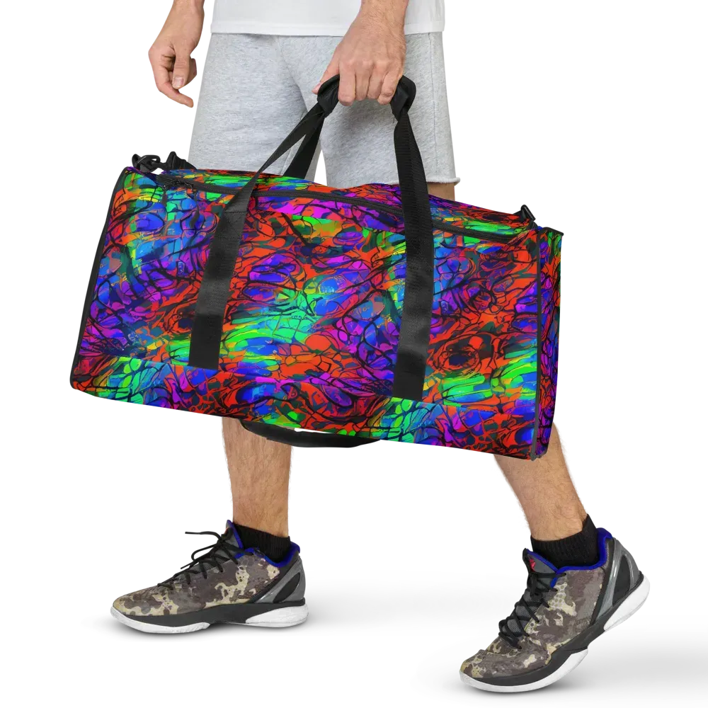 Fluorescent Reverie on Duffle Bag — Front