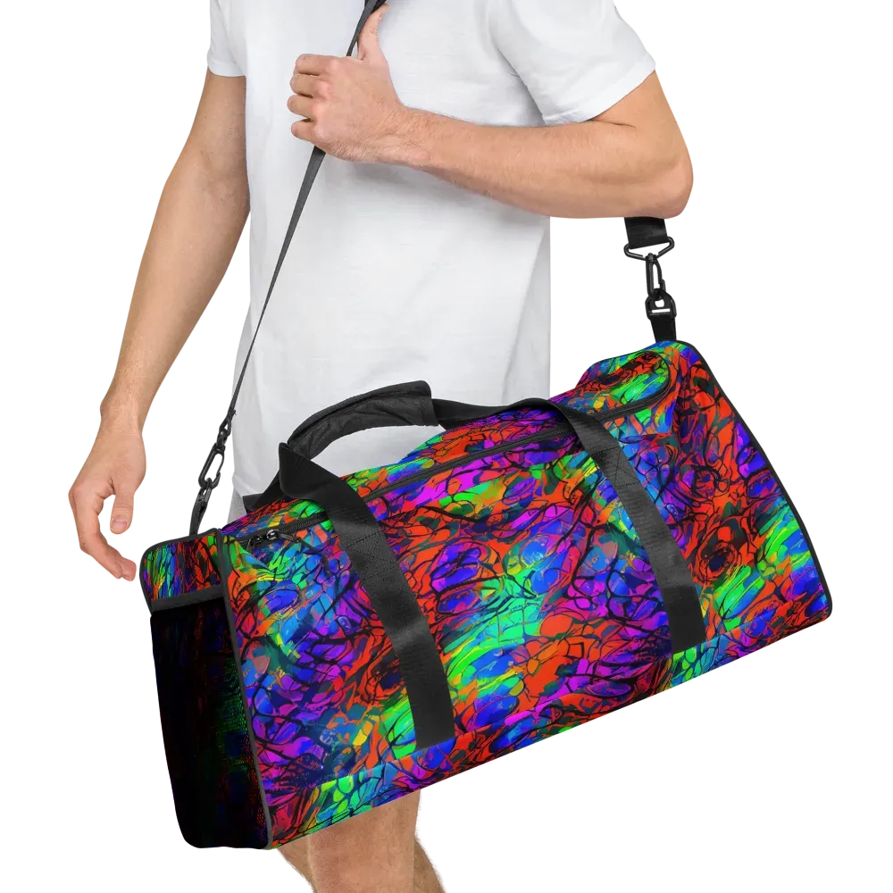 Fluorescent Reverie on Duffle Bag — Right Front