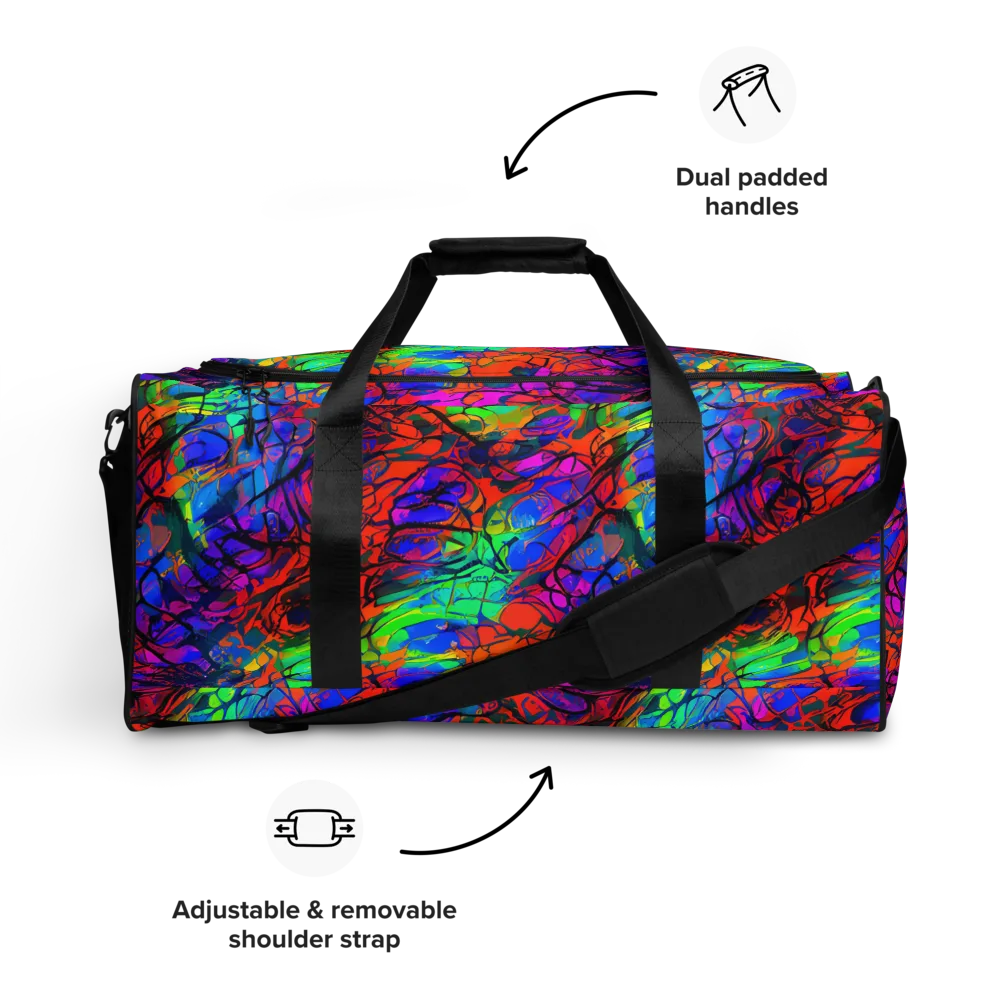 Fluorescent Reverie on Duffle Bag — Front