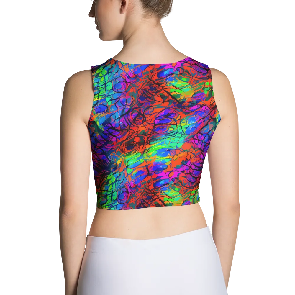 Fluorescent Reverie on Crop Top — Back