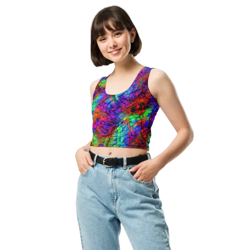 Fluorescent Reverie on a Crop Top