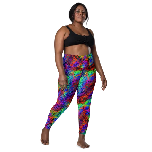 Fluorescent Reverie on a Leggings with Pockets