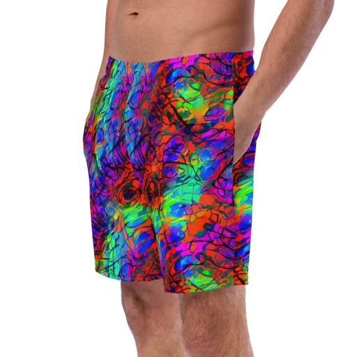 Fluorescent Reverie on a Swim Trunks