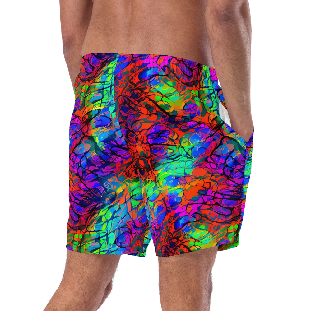 Fluorescent Reverie on Swim Trunks — Right Back