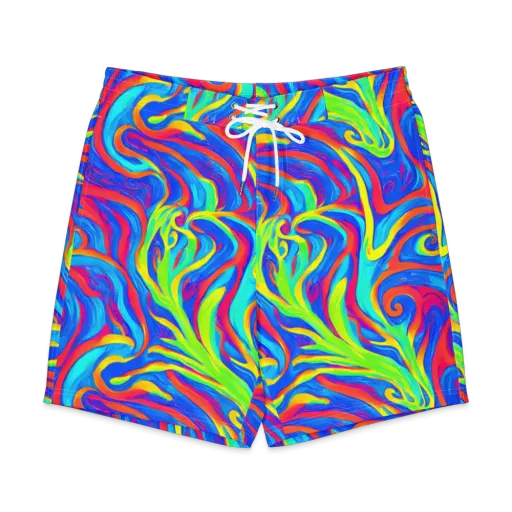 Candy Cyclone on a Men's Board Shorts
