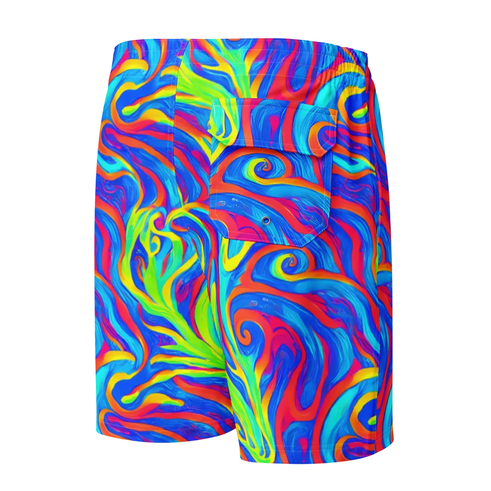 Candy Cyclone on Men's Board Shorts — Back