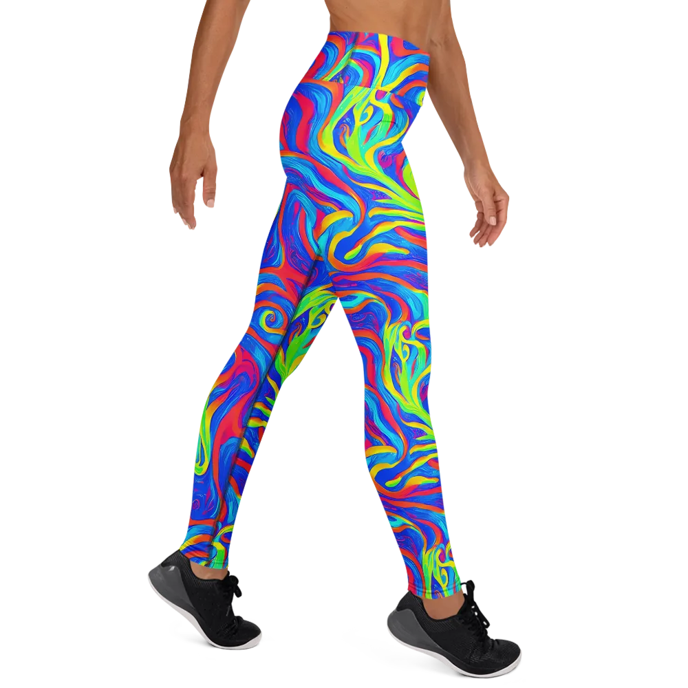 Candy Cyclone on Yoga Leggings — Right