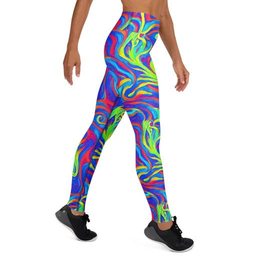 Candy Cyclone on a Yoga Leggings