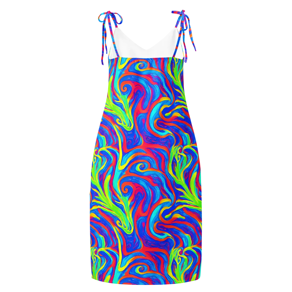 Candy Cyclone on Slip Dress — Back