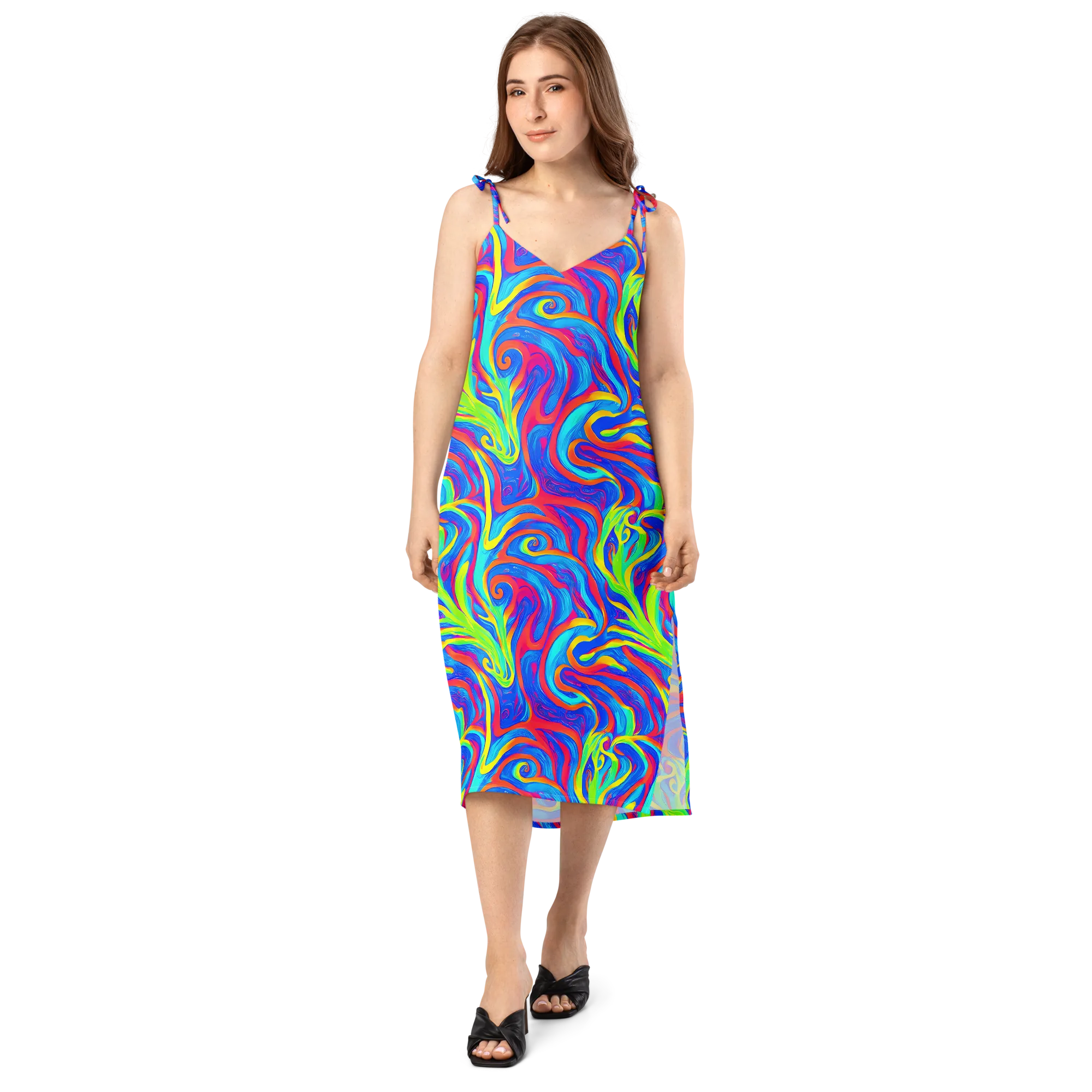 Candy Cyclone on Slip Dress — Front