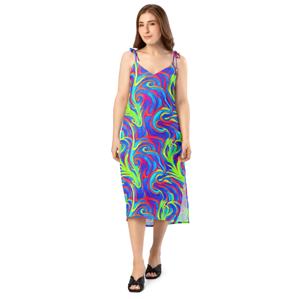 Candy Cyclone on Slip Dress — Front
