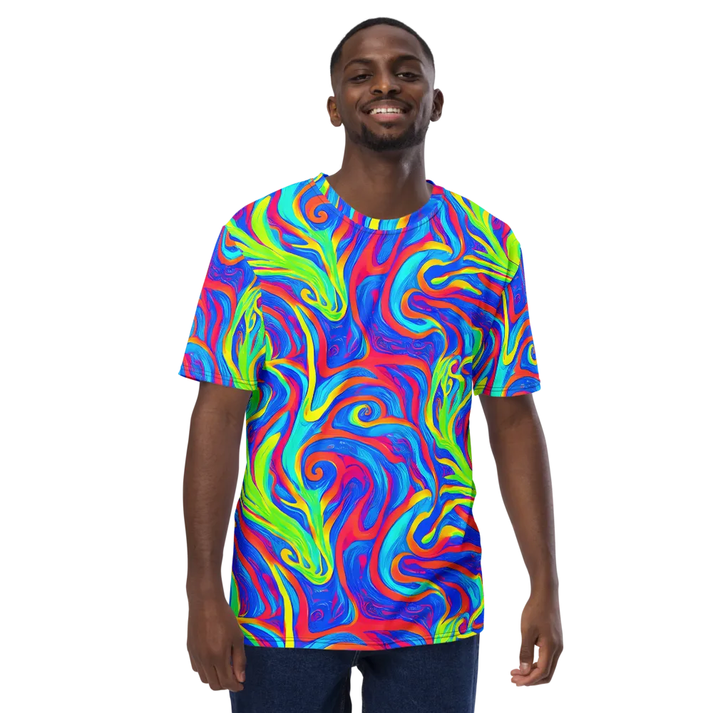 Candy Cyclone on Men's Crew Neck T-Shirt — Front