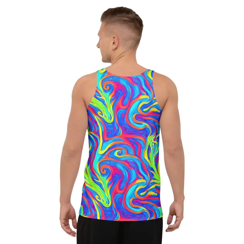 Candy Cyclone on Men's Tank Top — Back