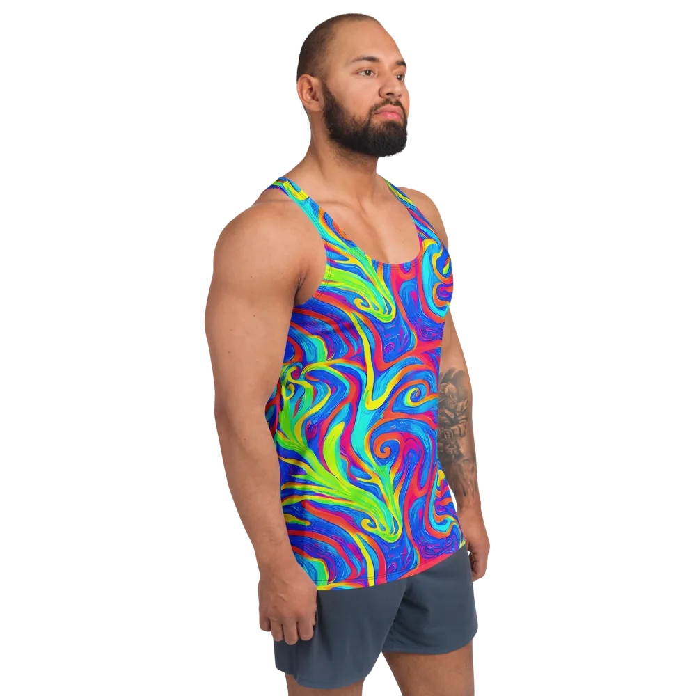 Candy Cyclone on Men's Tank Top — Right Front