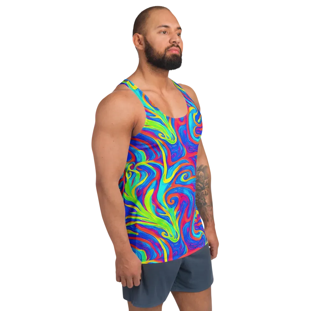 Candy Cyclone on Men's Tank Top — Right Front