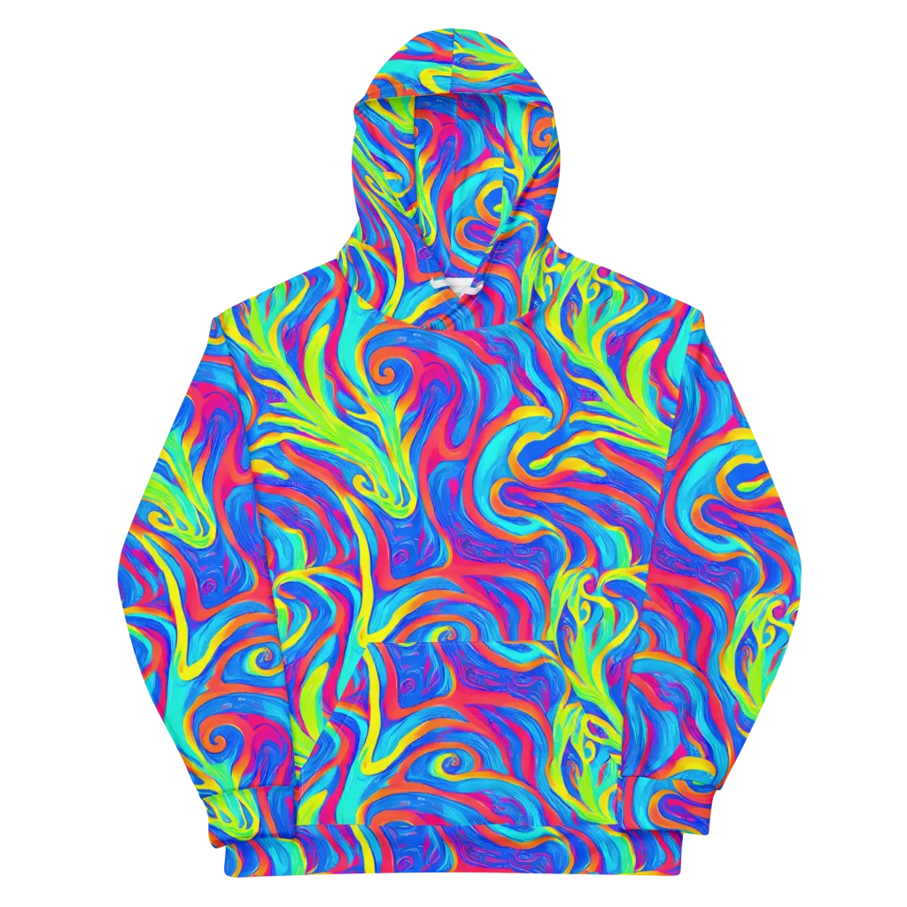 Candy Cyclone on Cotton Hoodie — Front