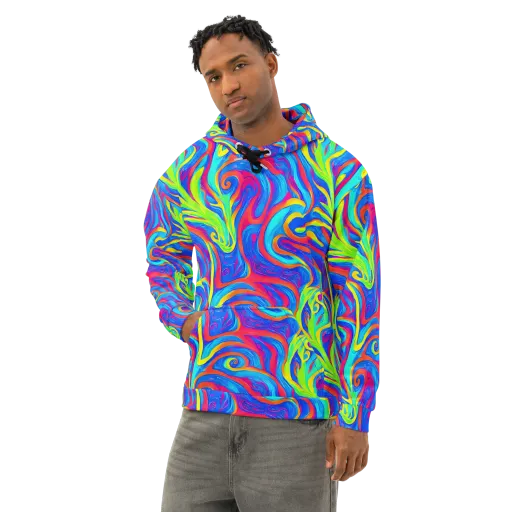 Candy Cyclone on a Cotton Hoodie