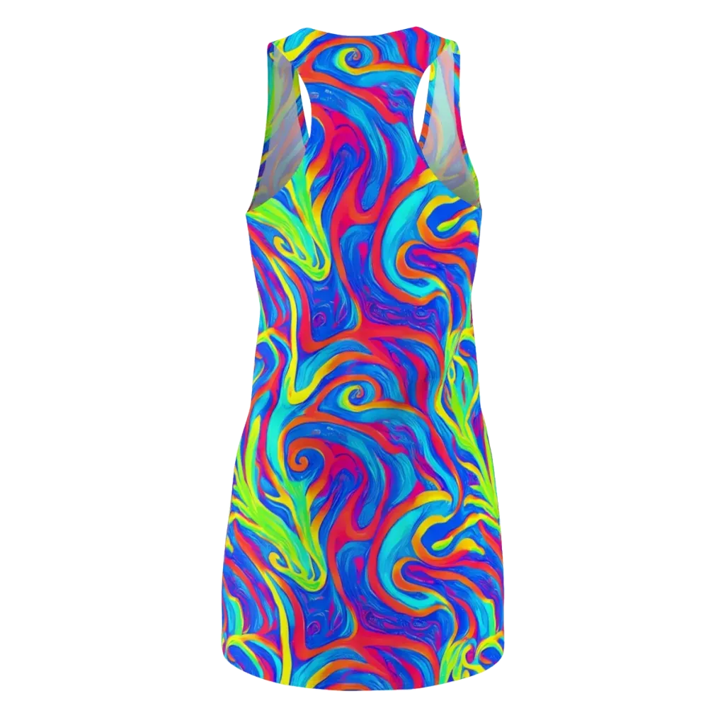 Candy Cyclone on Racerback Dress — Back