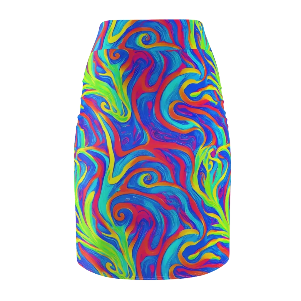 Candy Cyclone on Pencil Skirt — Back
