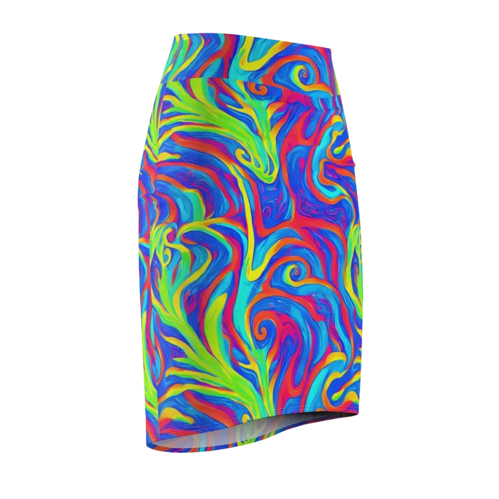 Candy Cyclone on Pencil Skirt — Front Side