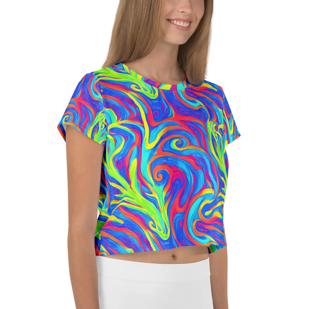 Candy Cyclone on Crop Tee — Right