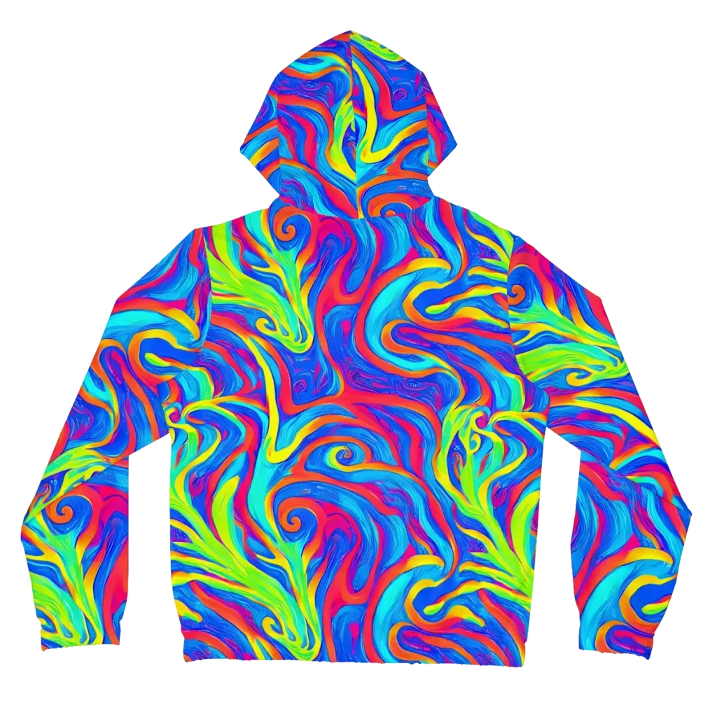Candy Cyclone on Women's Full-Zip Hoodie — Back