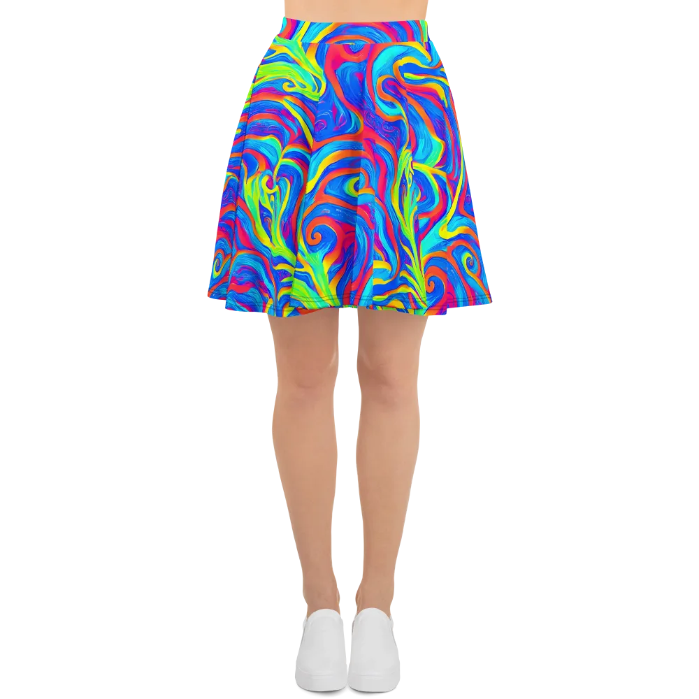 Candy Cyclone on Skater Skirt — Front