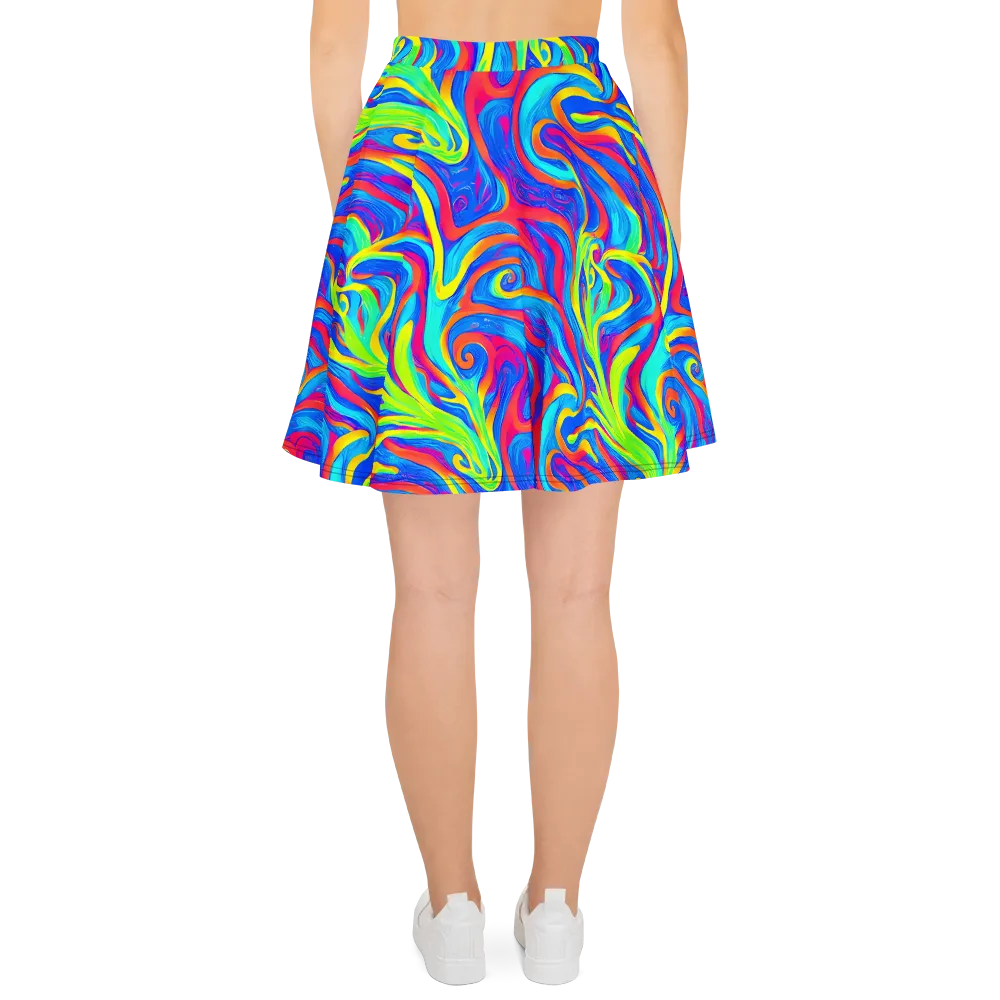 Candy Cyclone on Skater Skirt — Back
