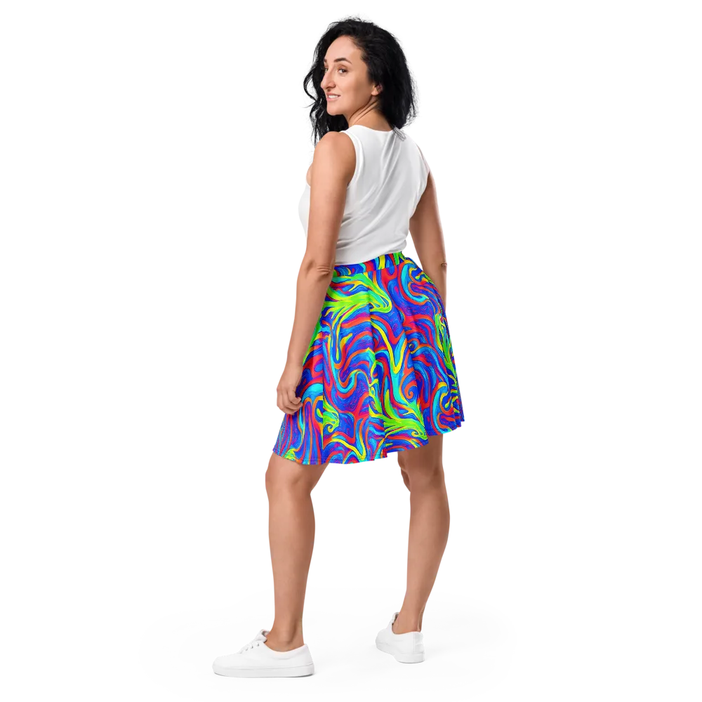 Candy Cyclone on Skater Skirt — Back
