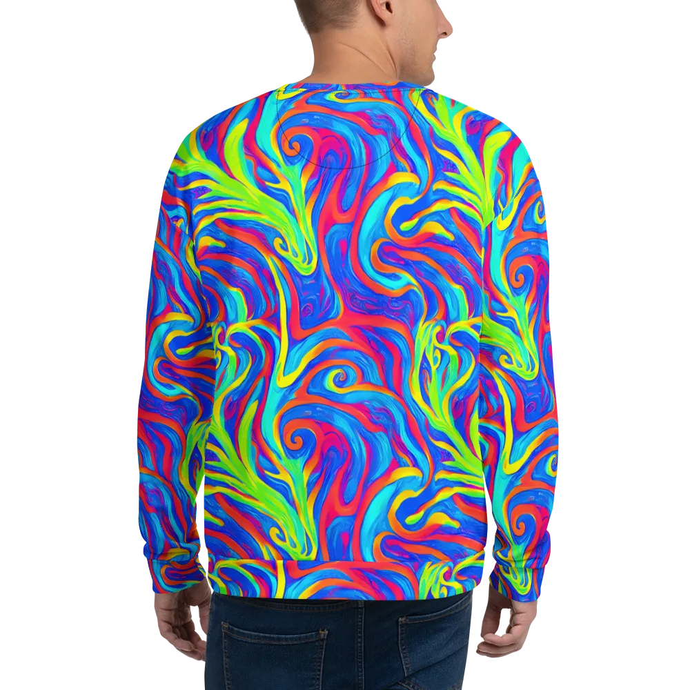 Candy Cyclone on Sweatshirt — Back