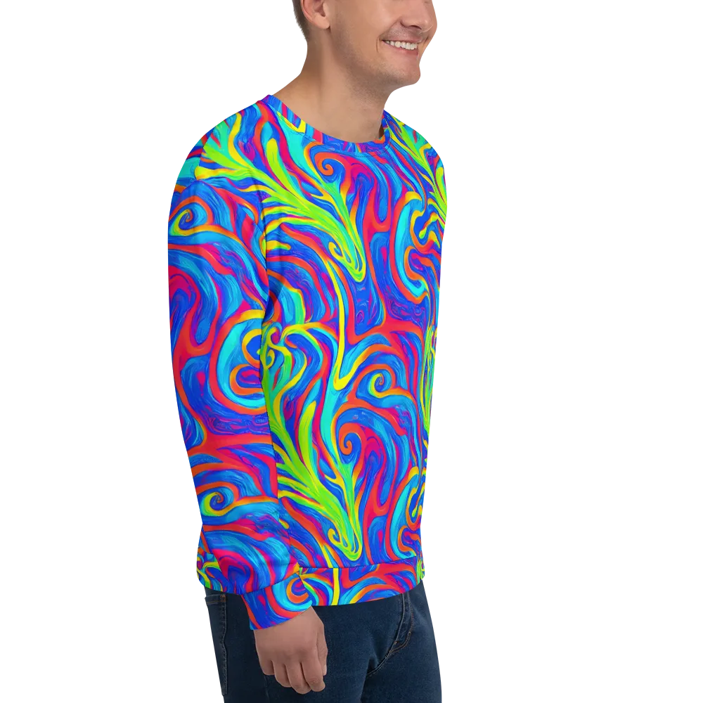 Candy Cyclone on Sweatshirt — Right Front