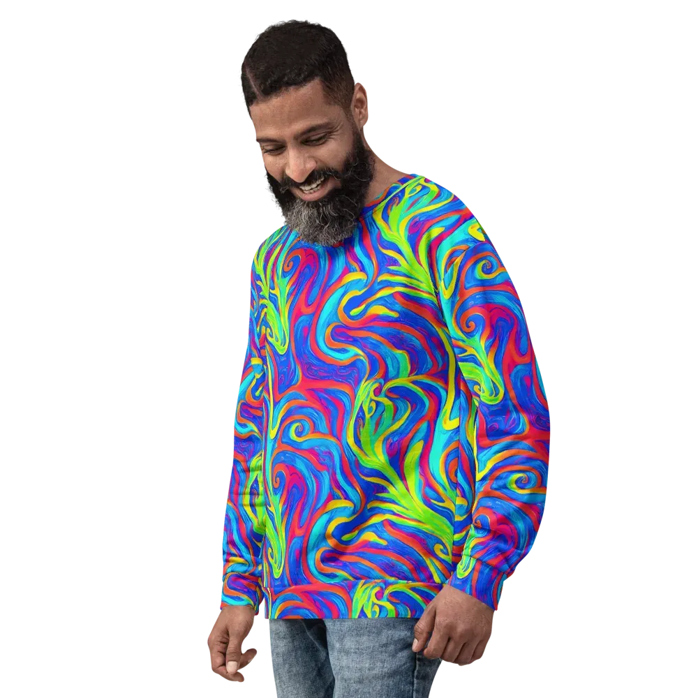 Candy Cyclone on Sweatshirt — Left Front
