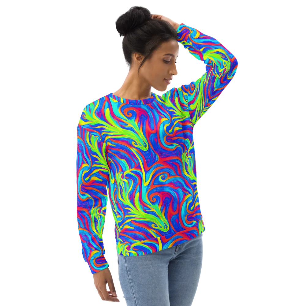 Candy Cyclone on Sweatshirt — Right Front