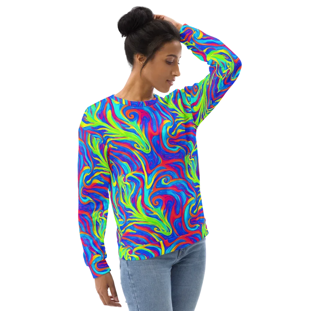 Candy Cyclone on Sweatshirt — Right Front