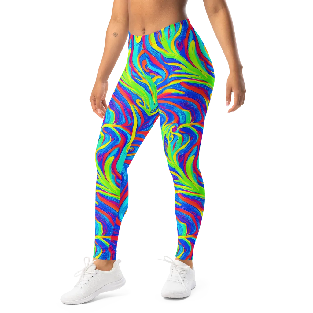 Candy Cyclone on Leggings — Left Front