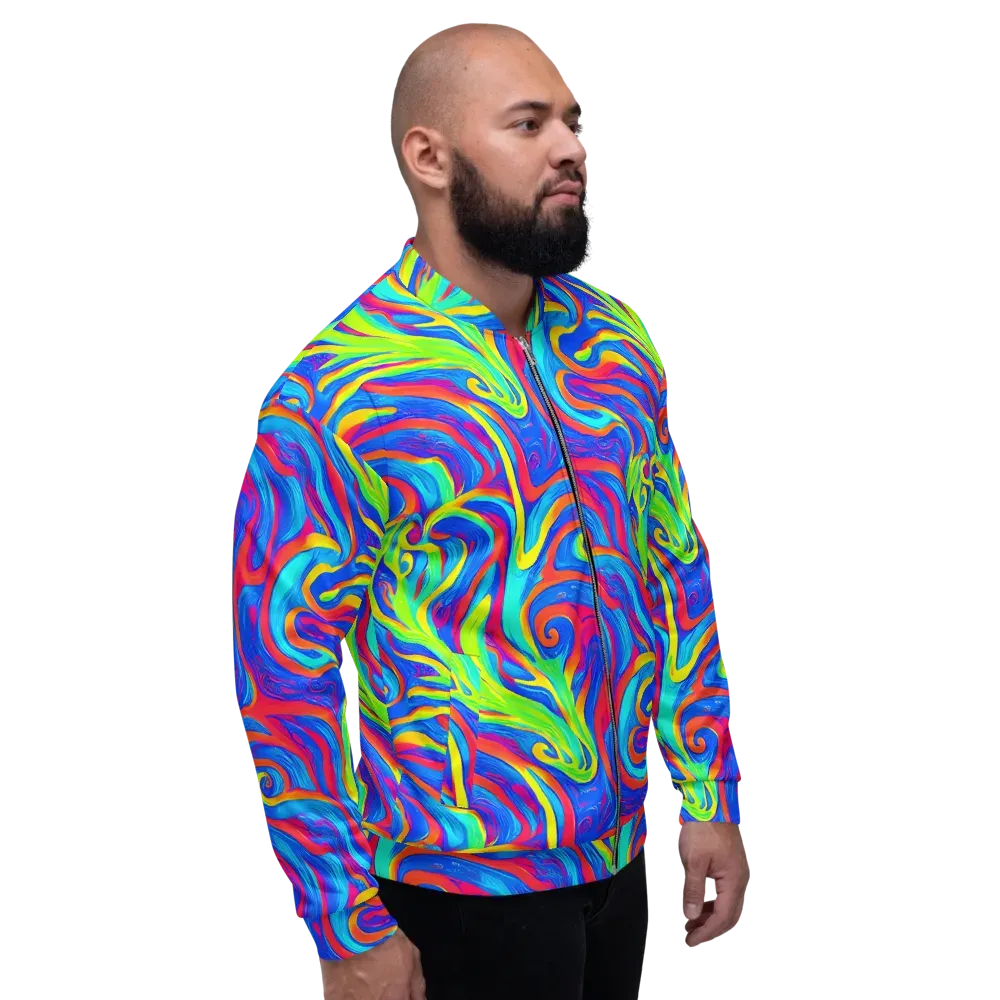 Candy Cyclone on Bomber Jacket — Right