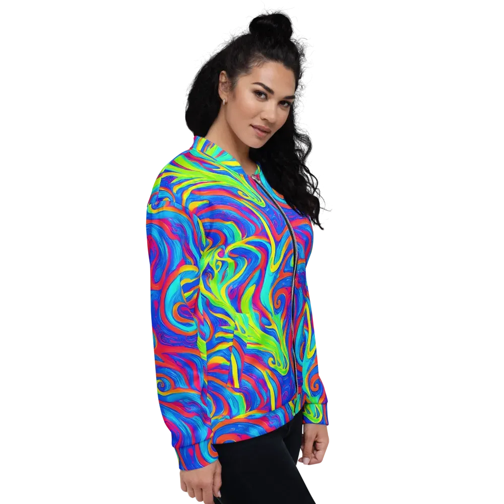 Candy Cyclone on Bomber Jacket — Right