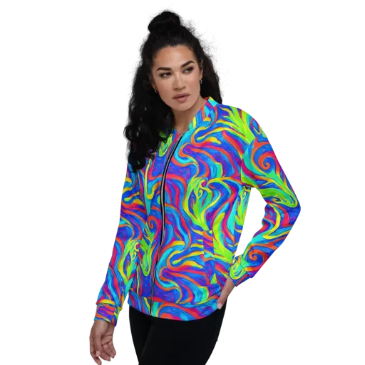 Candy Cyclone on a Bomber Jacket