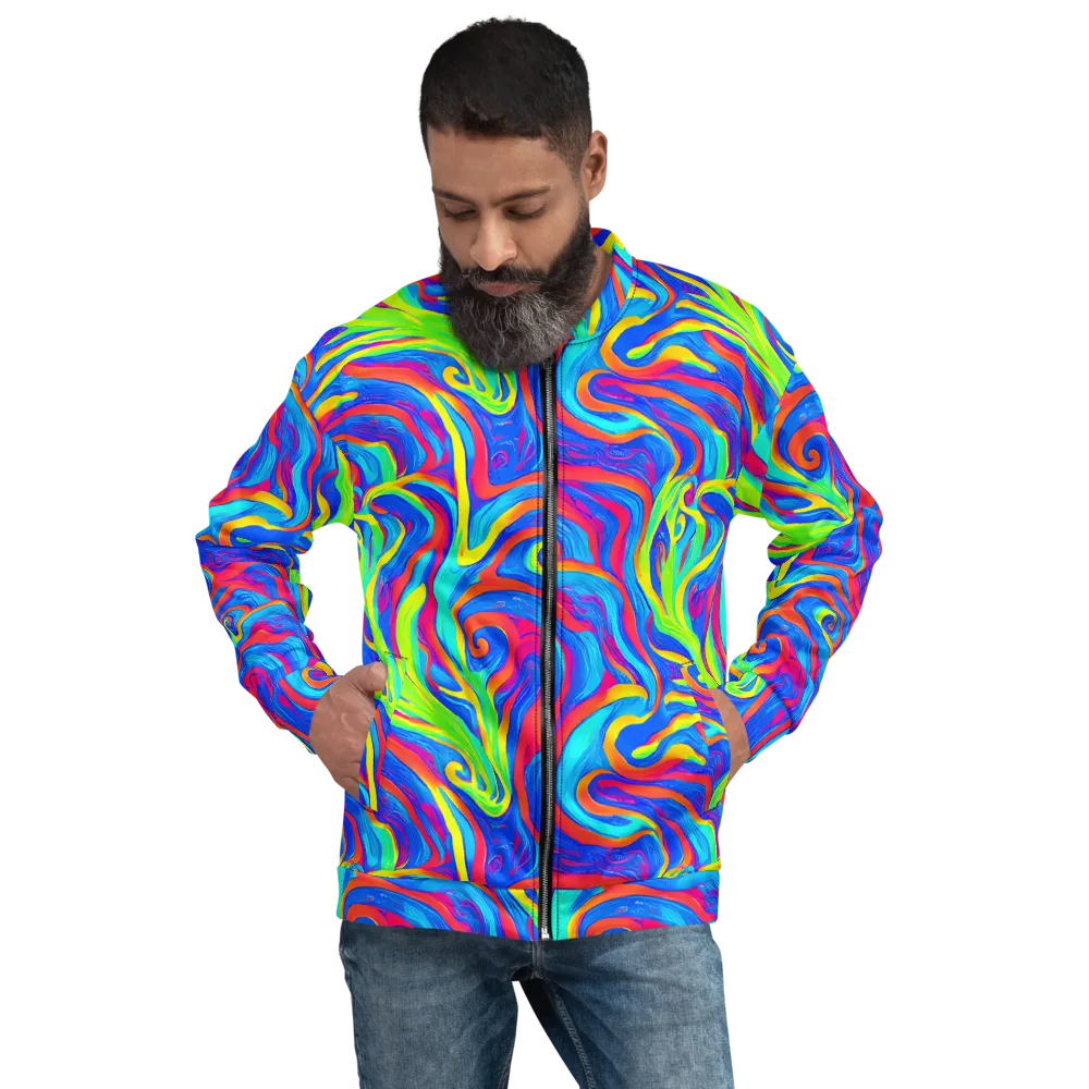 Candy Cyclone on Bomber Jacket — Front