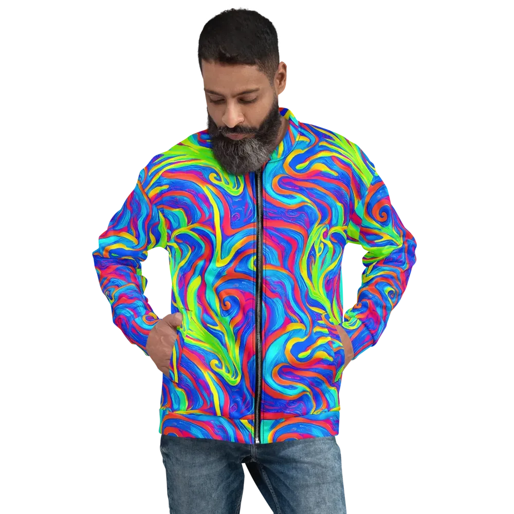 Candy Cyclone on Bomber Jacket — Front