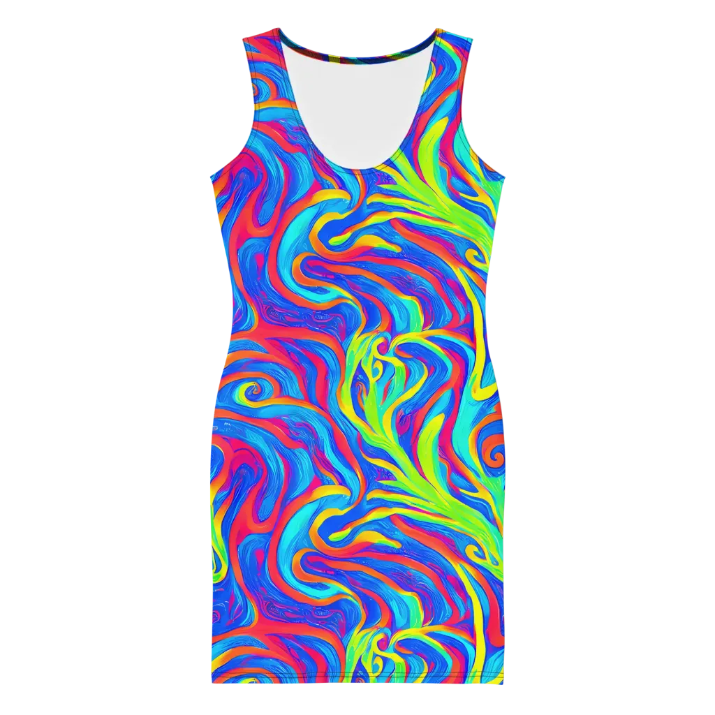 Candy Cyclone on Bodycon Dress — Front