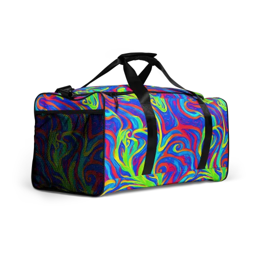 Candy Cyclone on a Duffle Bag