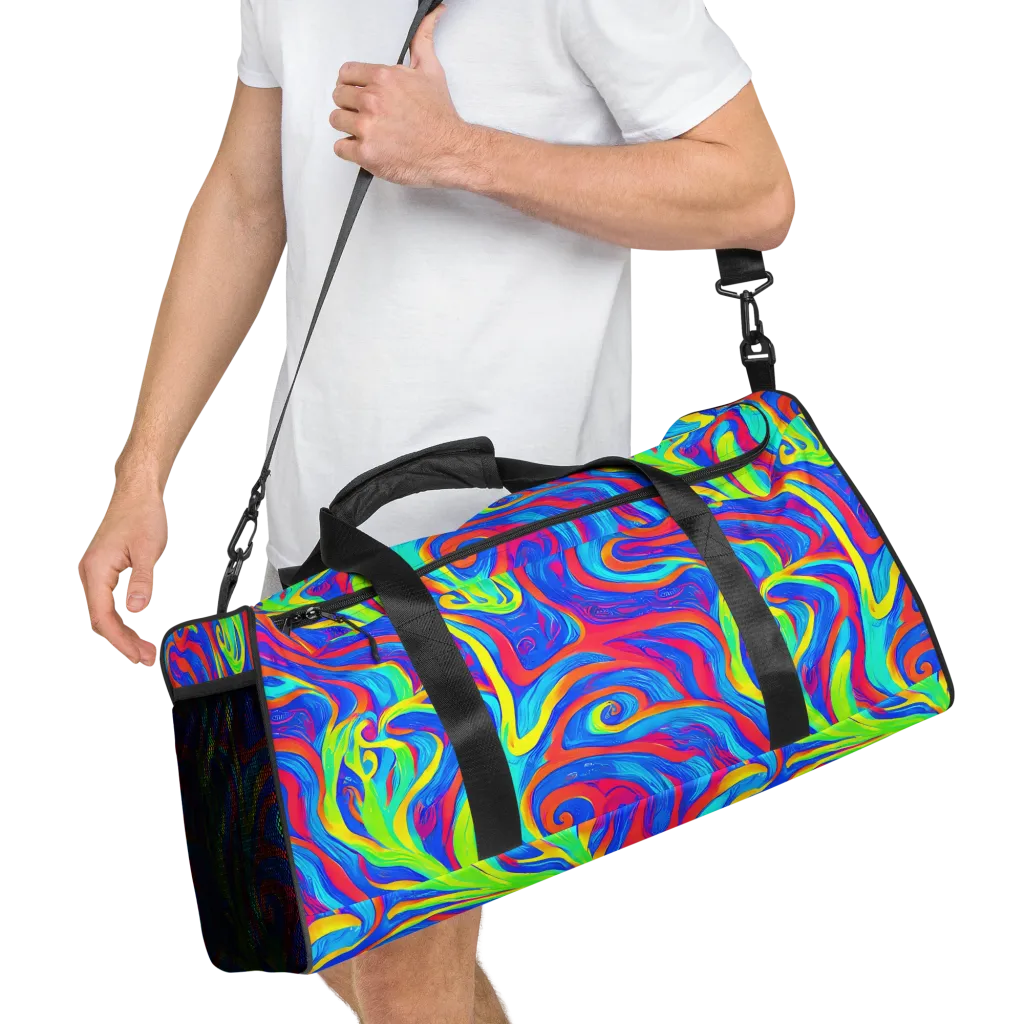 Candy Cyclone on Duffle Bag — Right Front